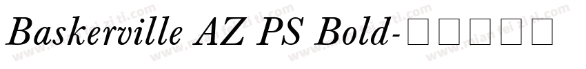 Baskerville AZ PS Bold字体转换